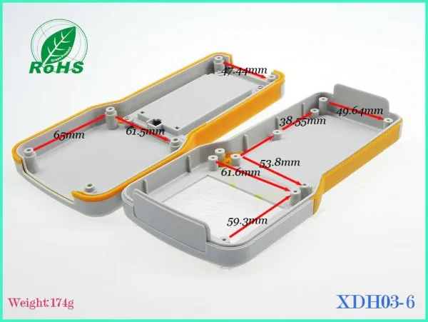 200*98*35 мм 7,87*3,86*1,38 дюймов ручной проект корпус для pcb ручной педали Корпус