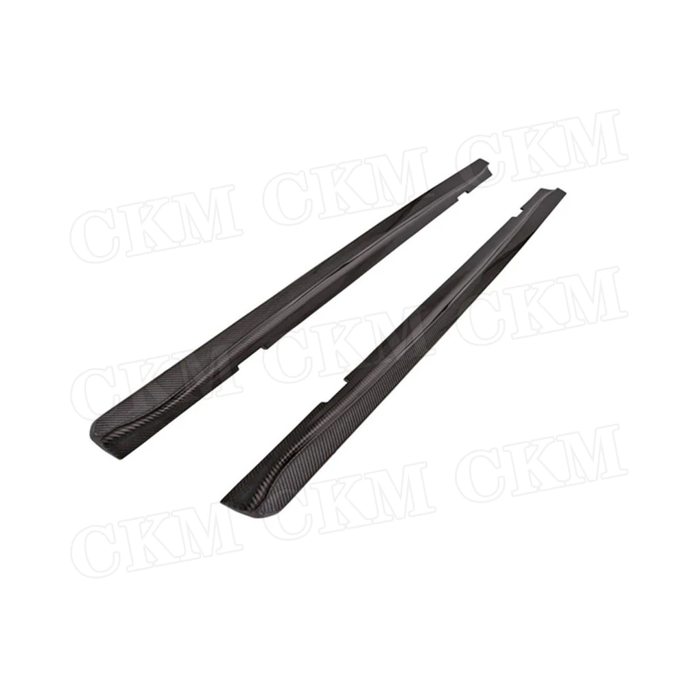 Carbon Fiber Side Skirts Extension Lip Apron For BMW 1 Series E82 1M 120i 125i 128i 2011 Car Door Bumper protector | Автомобили и