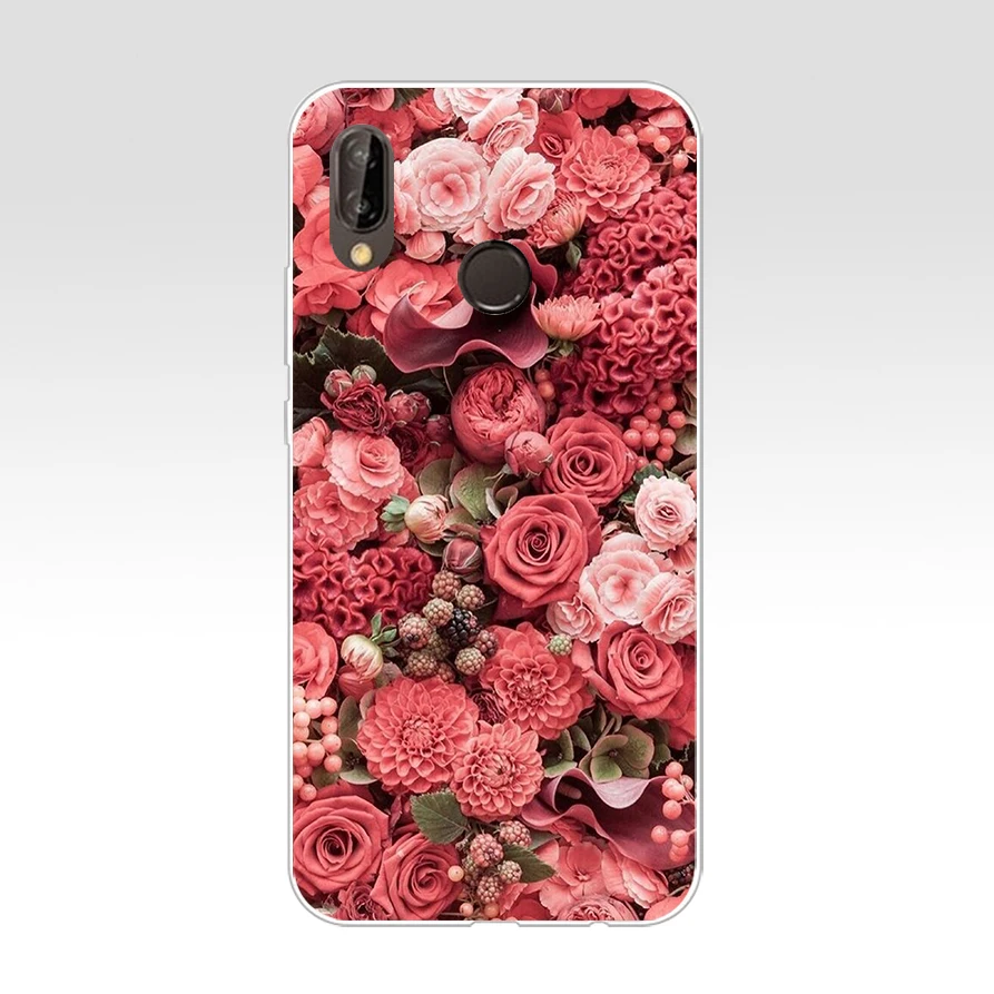 Чехол для Huawei P20 Lite 5 84 дюйма Мягкий Резиновый ТПУ силиконовый чехол задней панели