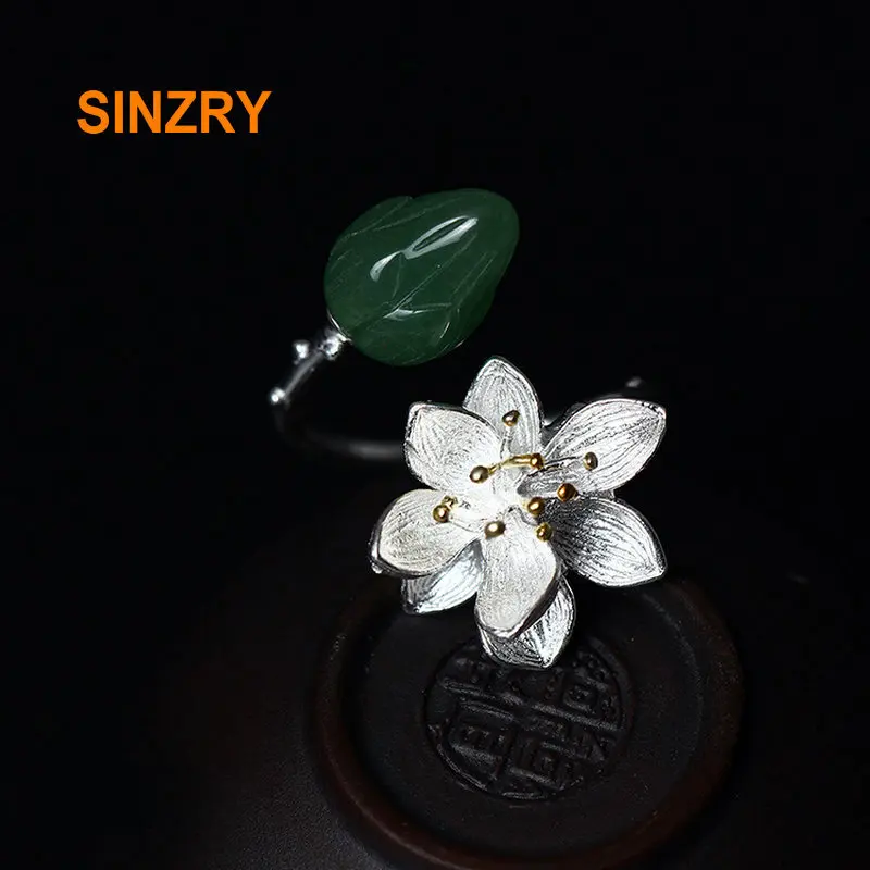 Sinzry 2018 Горячая Распродажа Настоящее натуральное нефритовое кольцо ручной работы