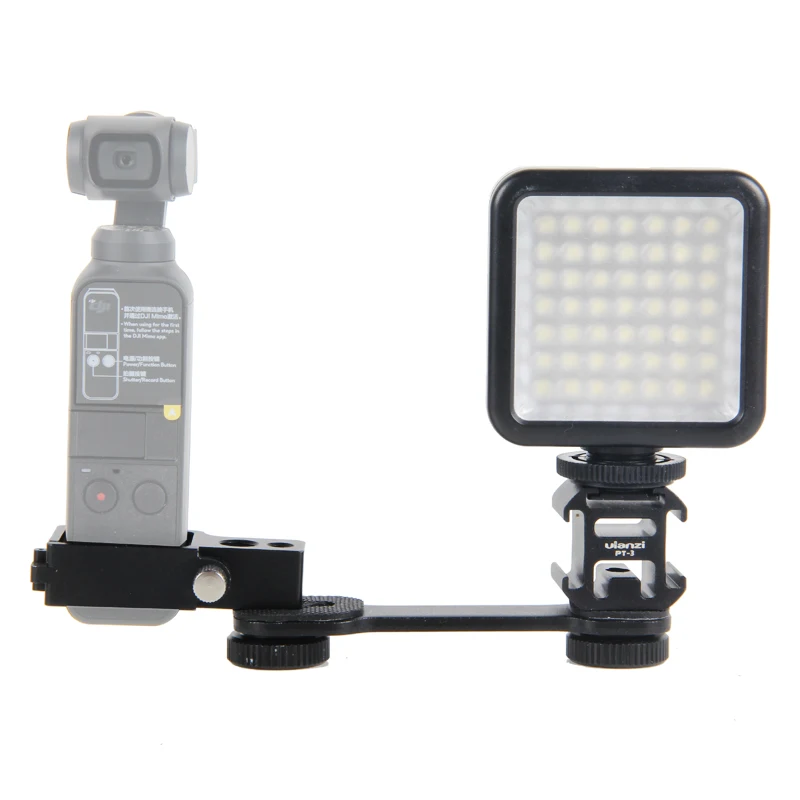 Для DJI Osmo Pocket Video Setup крепление для микрофона Vlogging L кронштейн светодиодный светильник подставка для микрофона для DJI Pocket аксессуары комплект расширения