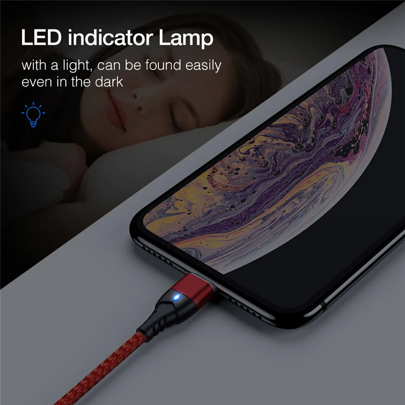MOOJECAL Магнитный зарядный кабель 3A Usb type c для iPhone X MAX 8 samsung S9 xioami Micro usb Дата-кабель