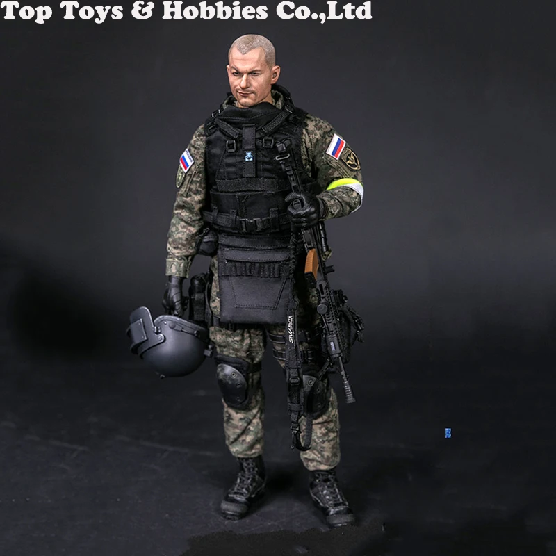 Полный набор фигурки DAMTOYS 78058 1/6 масштаб Русский спецназ MVD SOBR Рысь для коллекции