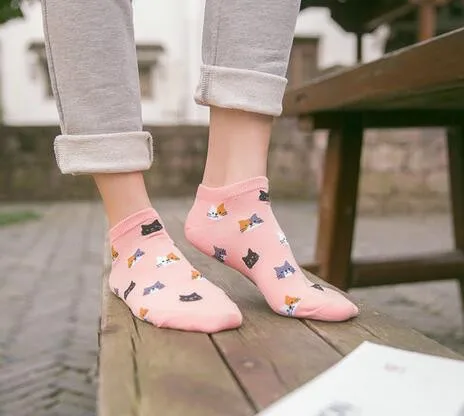 Женские хлопковые носки в стиле преппи 5 цветов | Мужская одежда