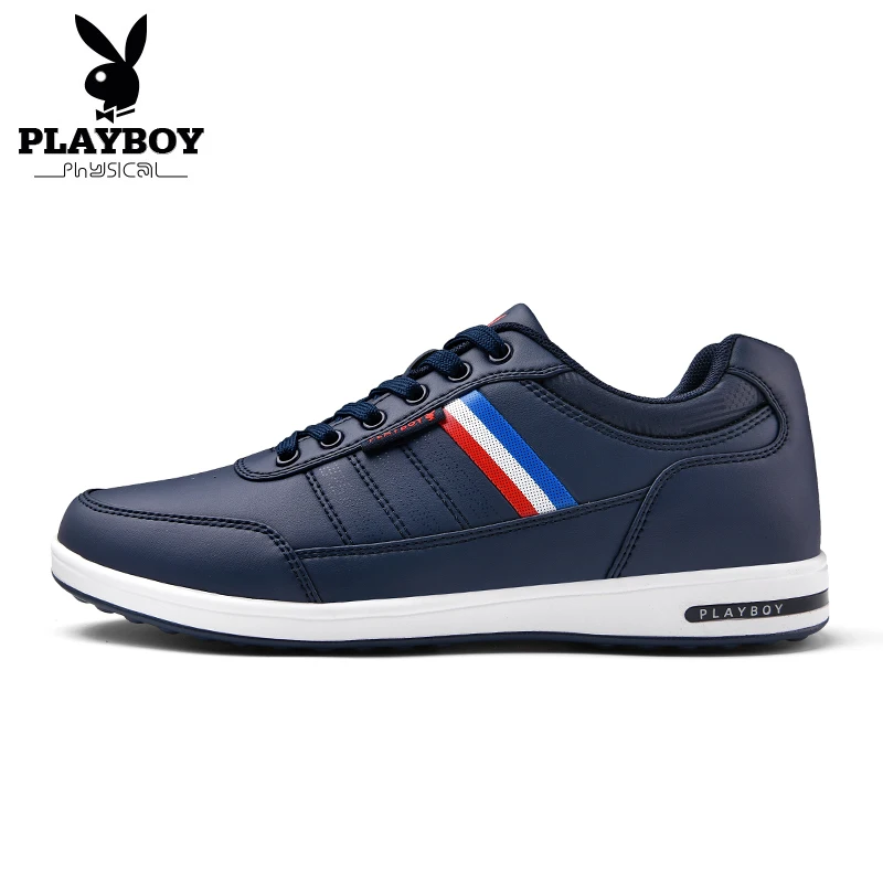 PLAYBOY/большие размеры 39-45; модная повседневная мужская обувь из искусственной кожи; обувь из искусственной кожи со складками на шнуровке; мужская повседневная обувь; DA75103