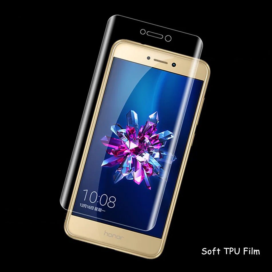 Защитная пленка на весь экран Huawei p8 Lite 2017 мягкая термополиуретановая для P8 против