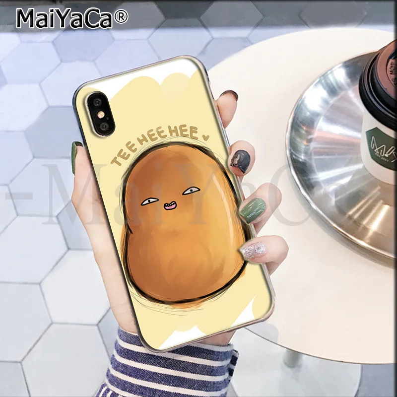 MaiYaCa, милый, коричневый, картофельный, мягкий, ТПУ, силиконовый, распродажа, роскошный, крутой чехол для телефона, для iPhone 8, 7, 6, 6S Plus, X, XS, max, 5, 5S, SE, XR