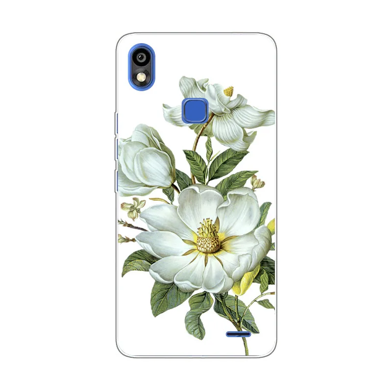Infinix Smart 2 HD X609 Case Silicon chrysanthemum Painting Soft TPU Back Cover for Phone protect Bags shell |