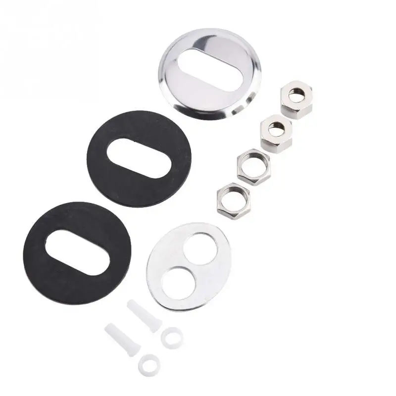 Кухонный смеситель с двойной головкой из цинкового сплава 1/4 дюйма хромированный