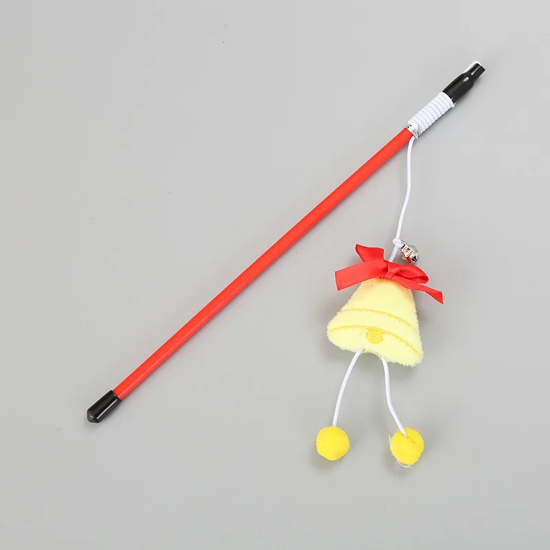 Кошачьи игрушки палка Санта-Кот Игрушка для кошек кошки интерактивные игрушки Рождественский Кот стержень Игрушка Кошка милый Кот Игрушка-палочка
