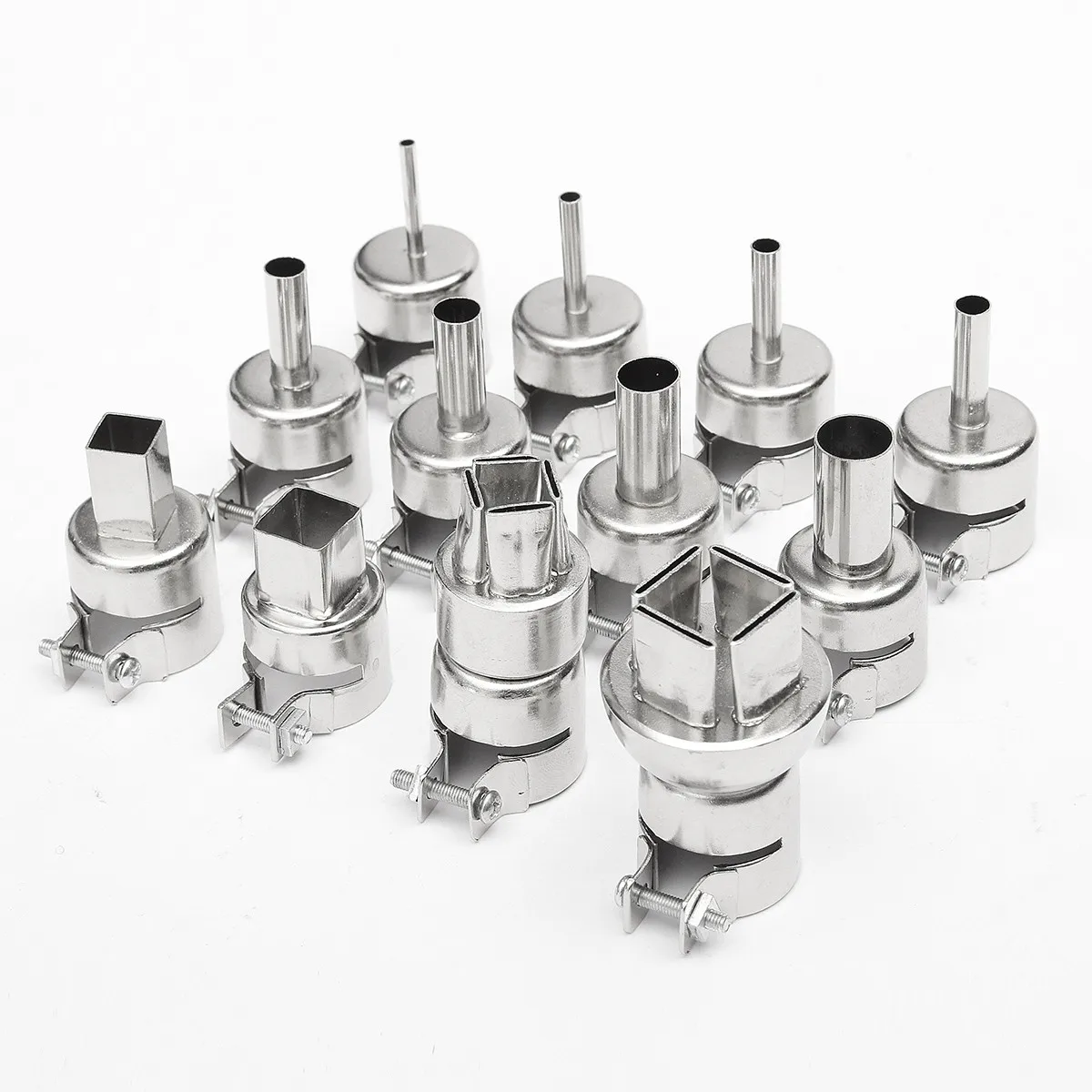 JIGUOOR 12 шт. 3/4/5/6/7/8/10/12 мм A1125 A1126 Тепловая пушка сопла для паяльной станции горячим воздухом 850