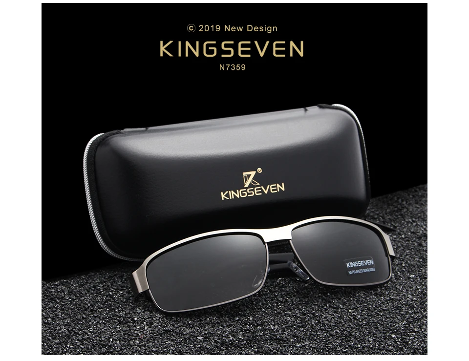 KINGSEVEN Fashion Sunglasses Men Driving Sun Glasses For Men Brand Design High Quality Eyewear Male