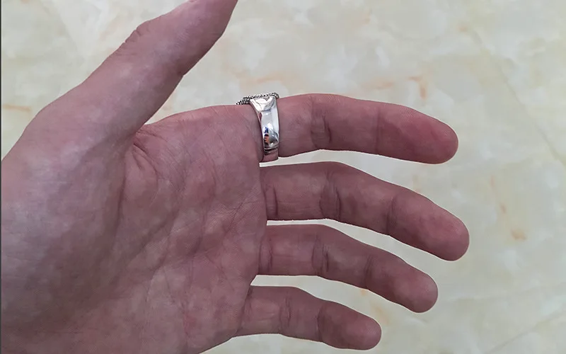 Настоящее серебро 925 проба питон череп кольцо для мужчин Панк Винтаж Стиль Регулируемый Скелет тайское серебрянное кольцо индивидуальность ювелирные изделия