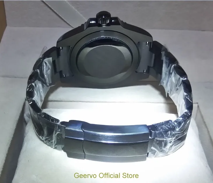 Сапфировое стекло 40 мм GEERVO PVD чехол Азиатский автоматический самовсасывающий