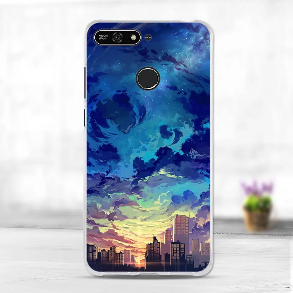 8 Силиконовый чехол для huawei Honor 7A Pro, чехол Honor7a для huawei Y6 /Y6 Prime, мягкий ТПУ чехол для телефона, милый Enjoy 8e - Цвет: 8