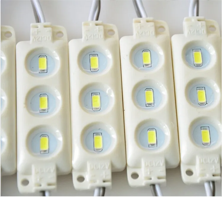 500 шт. светодиодный модуль SMD 5730 литье под давлением 3 светодисветодиодный s 12 В