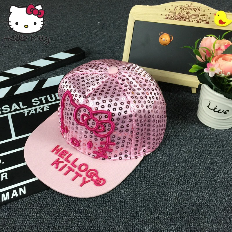 Hello kitty детские шапки спортивная бейсболка Desig с письмо вышивка регулируемая дети