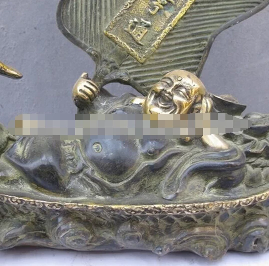 WBY---425 + китайский фэн-шуй Бронзовая позолота счастливый Майтрейя Будда сидеть