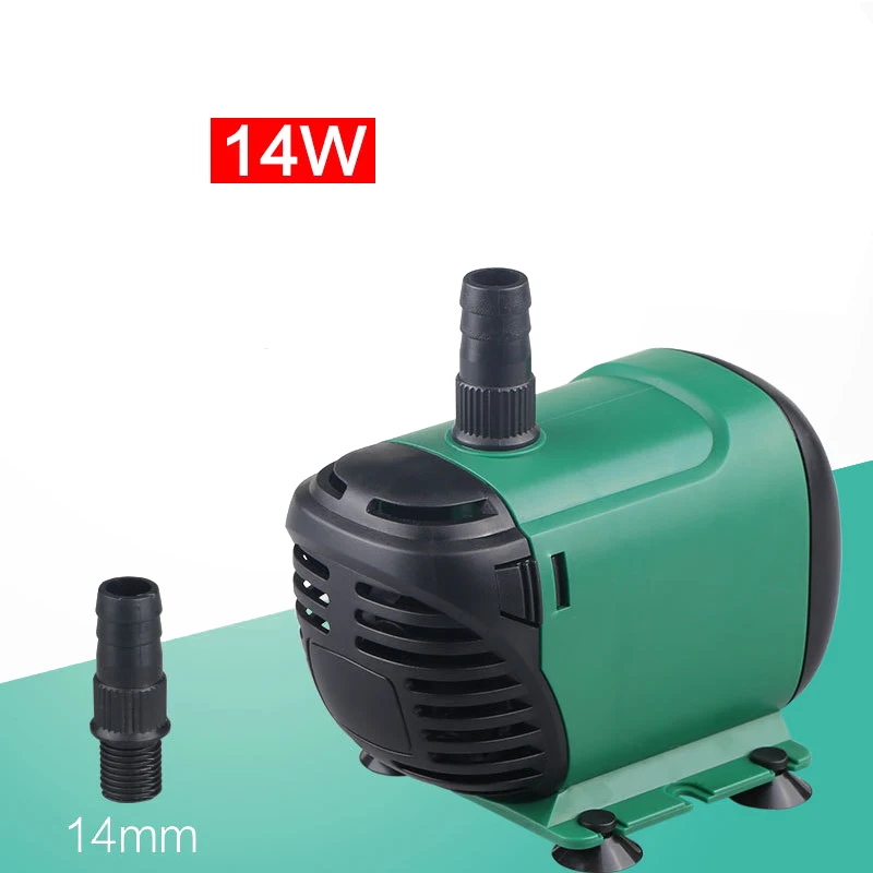 14W 220V 600-3000L/ч расход многофункциональный водяной насос для аквариума фонтан, 8/14/24/55W Ультра-тихий циркуляционный насос - Цвет: 14W