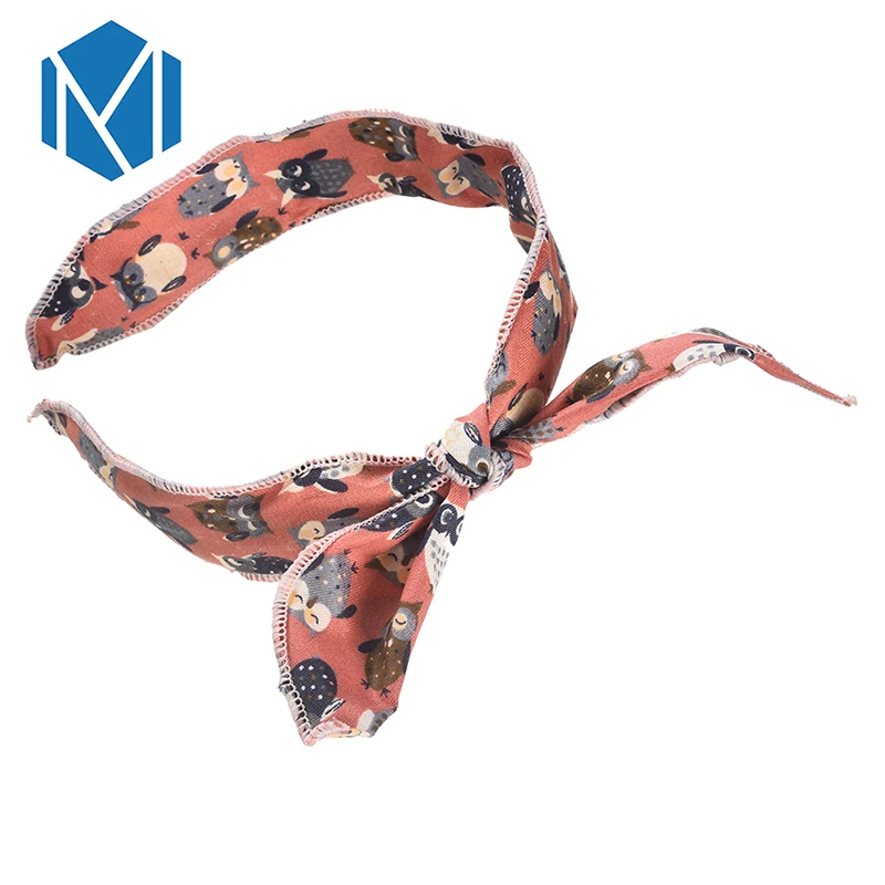 QC MISM милый тюрбан с мультяшным принтом для девочек детская повязка на голову