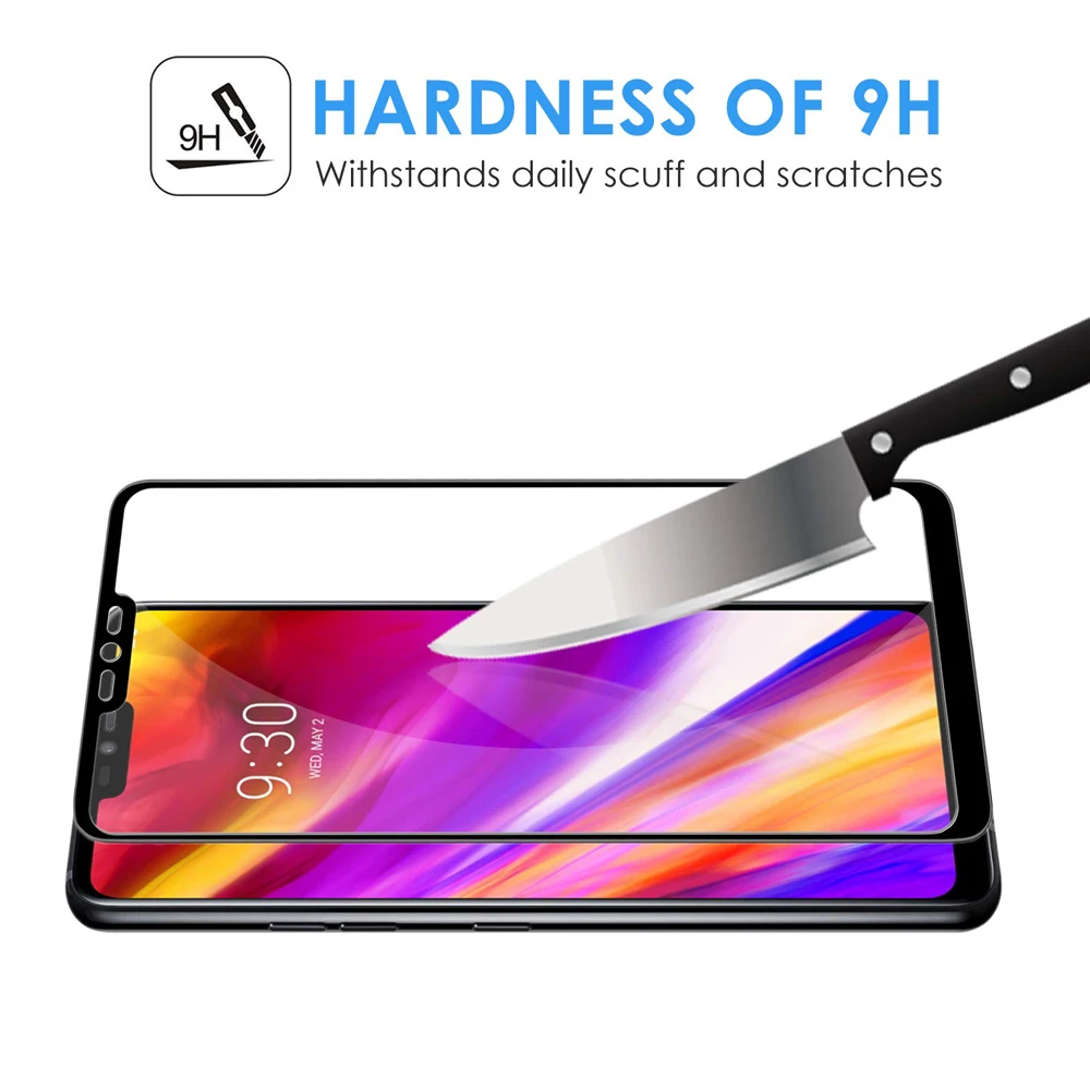 2 шт для LG G7 ThinQ Анти взрыв HD полное покрытие закаленное стекло протектор экрана