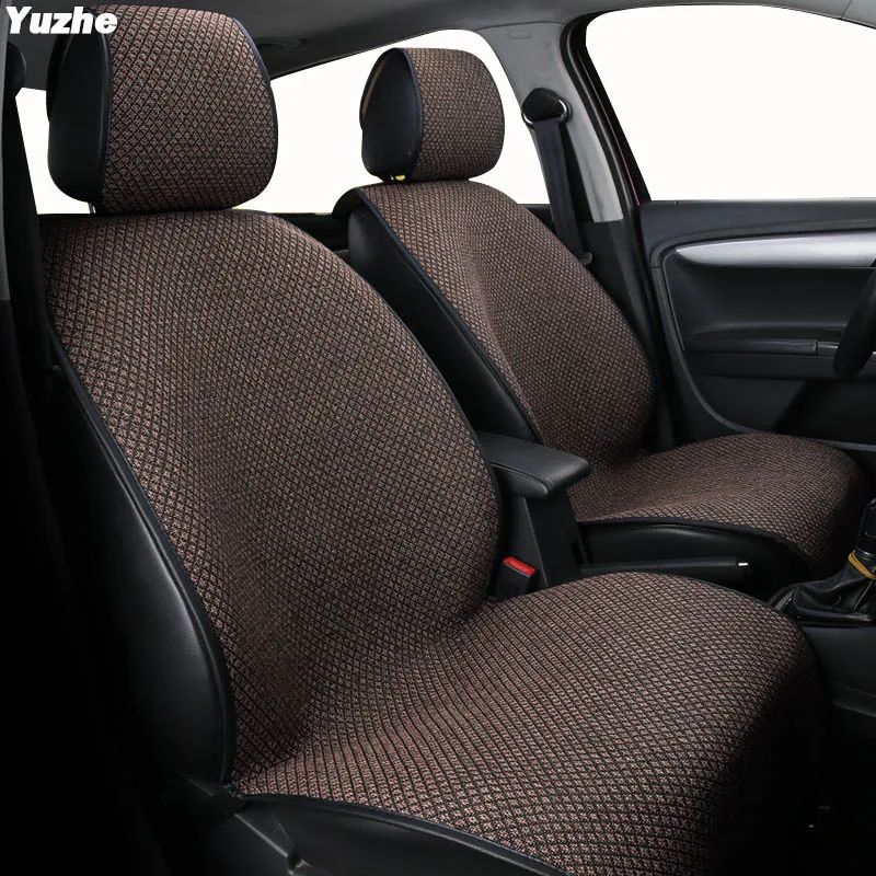 Yuzhe автомобильные льняные чехлы на сиденья для hyundai solaris creta getz i30 accent ix35 i40 i20 автомобильные аксессуары - Название цвета: color 2