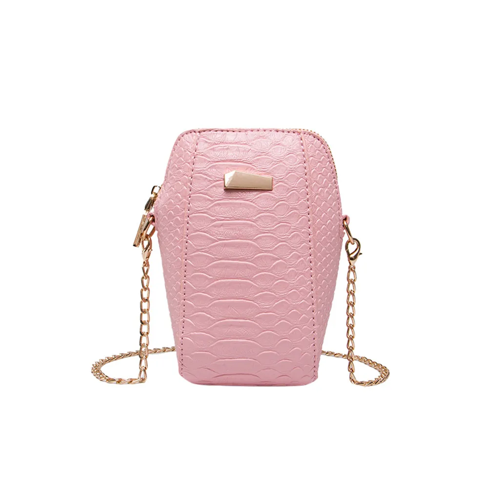 Pink Супер девушка, женская мода, крокодиловый узор, сумки через плечо, кошелек, сумка-мессенджер - Цвет: Pink