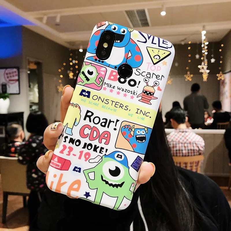 Чехлы для телефонов Xiaomi 6 6X8 9 9SE, милые матовые мягкие чехлы из ТПУ с рисунком Больших Глаз для Redmi Note7, задняя крышка, fundas Capa - Цвет: 1