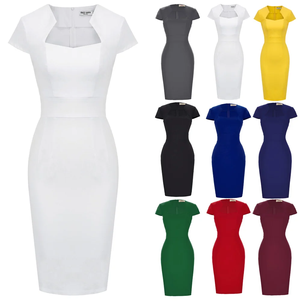 Холтер карандаш pinup Коктейльные бедра платье с запахом длиной до колена Цвет