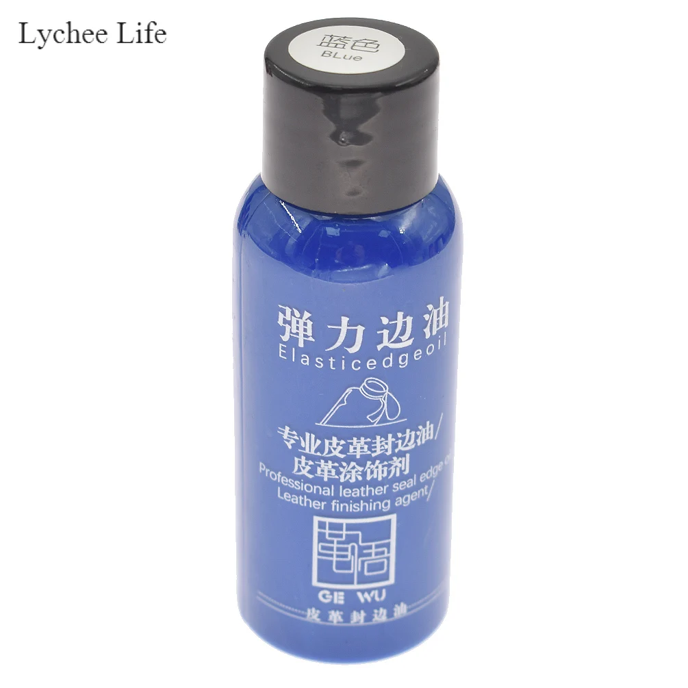 Blue Lychee Life, 30 мл, сделай сам, кожа, край, краска, масло, выделяет, профессиональная, 20 цветов, акварельная краска, жидкая кожа, ремесло - Цвет: Blue