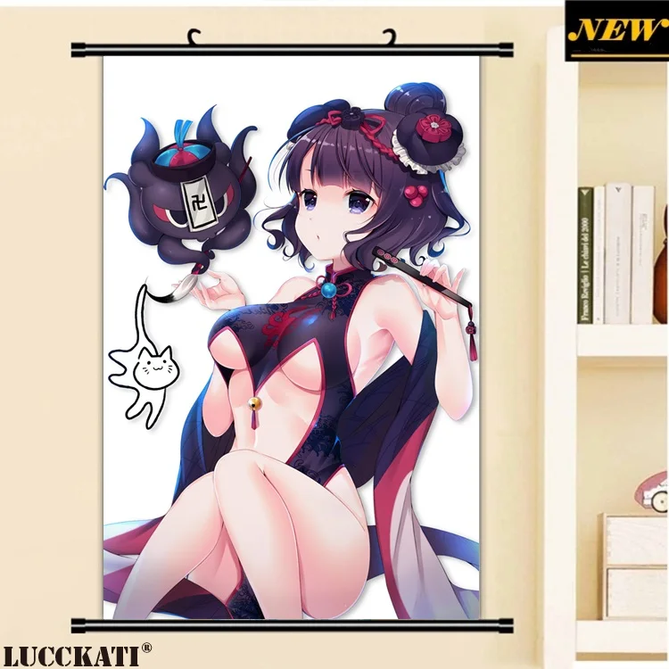 40X60 см Fate grand order Fate/go Fgo видеть через каплей ноги мультфильм аниме Настенная картина плакат прокрутки холст живопись 30 - Цвет: W