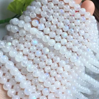 good quality natural moonstone moon stone round smooth spacer 6 mm beads great for making bracelets necklace jewelry rare stone