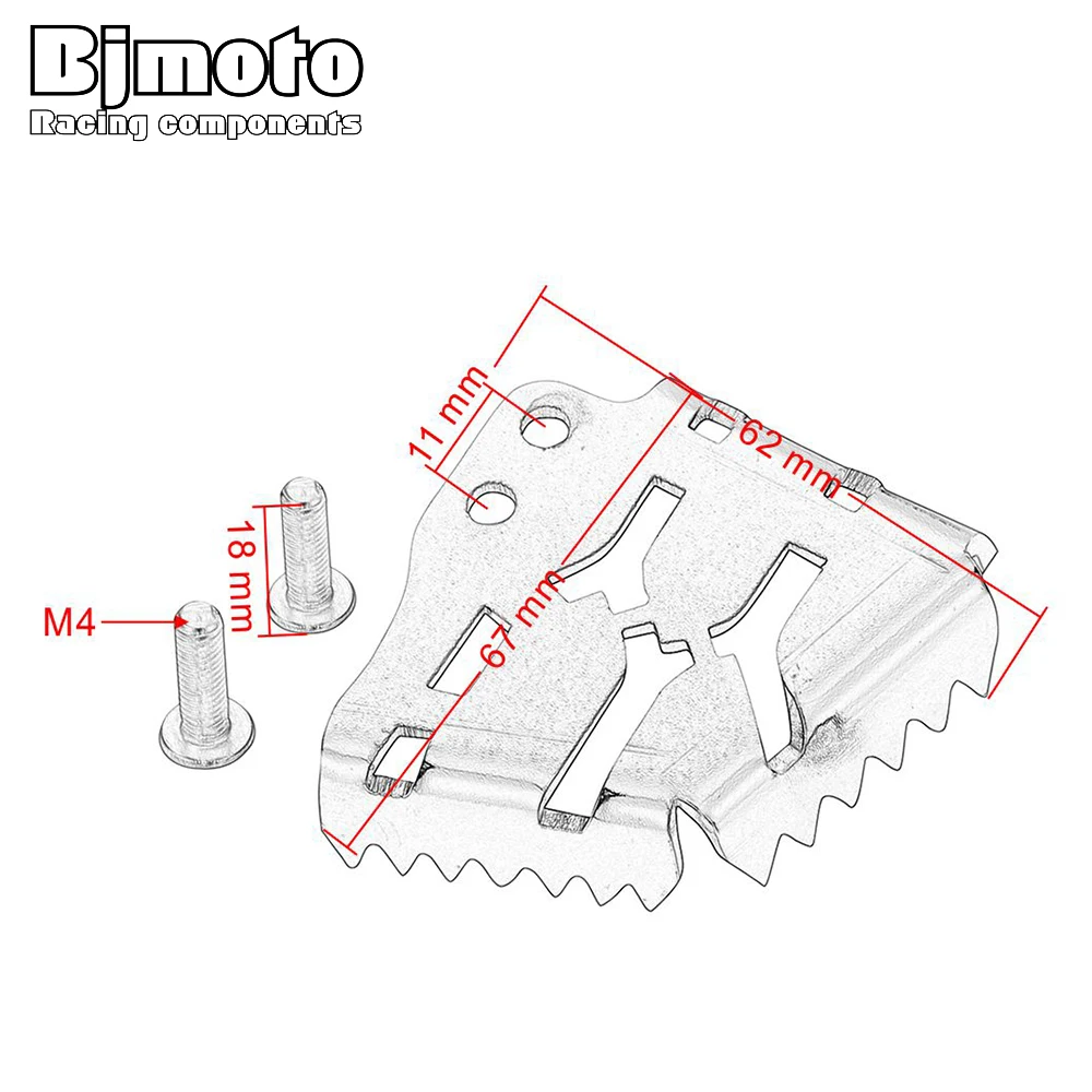 BJMOTO для 1050 1190 1290 ADV SW подставка задний тормозной рычаг расширение пластина SUS 304 |
