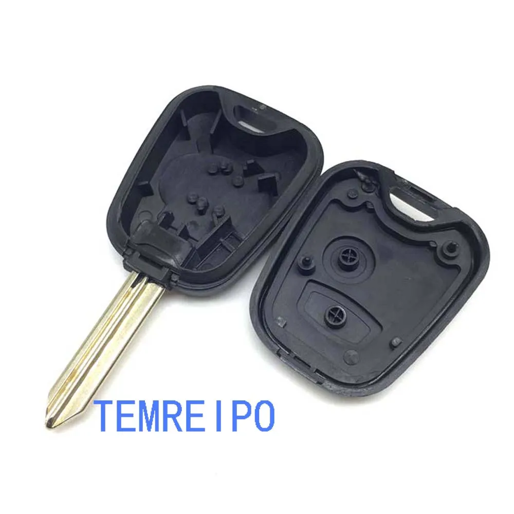 10pcs/lot 2 Button Remote Key Shell Cover fit for peu-geot Fob Case uncut blade auto parts | Автомобили и мотоциклы