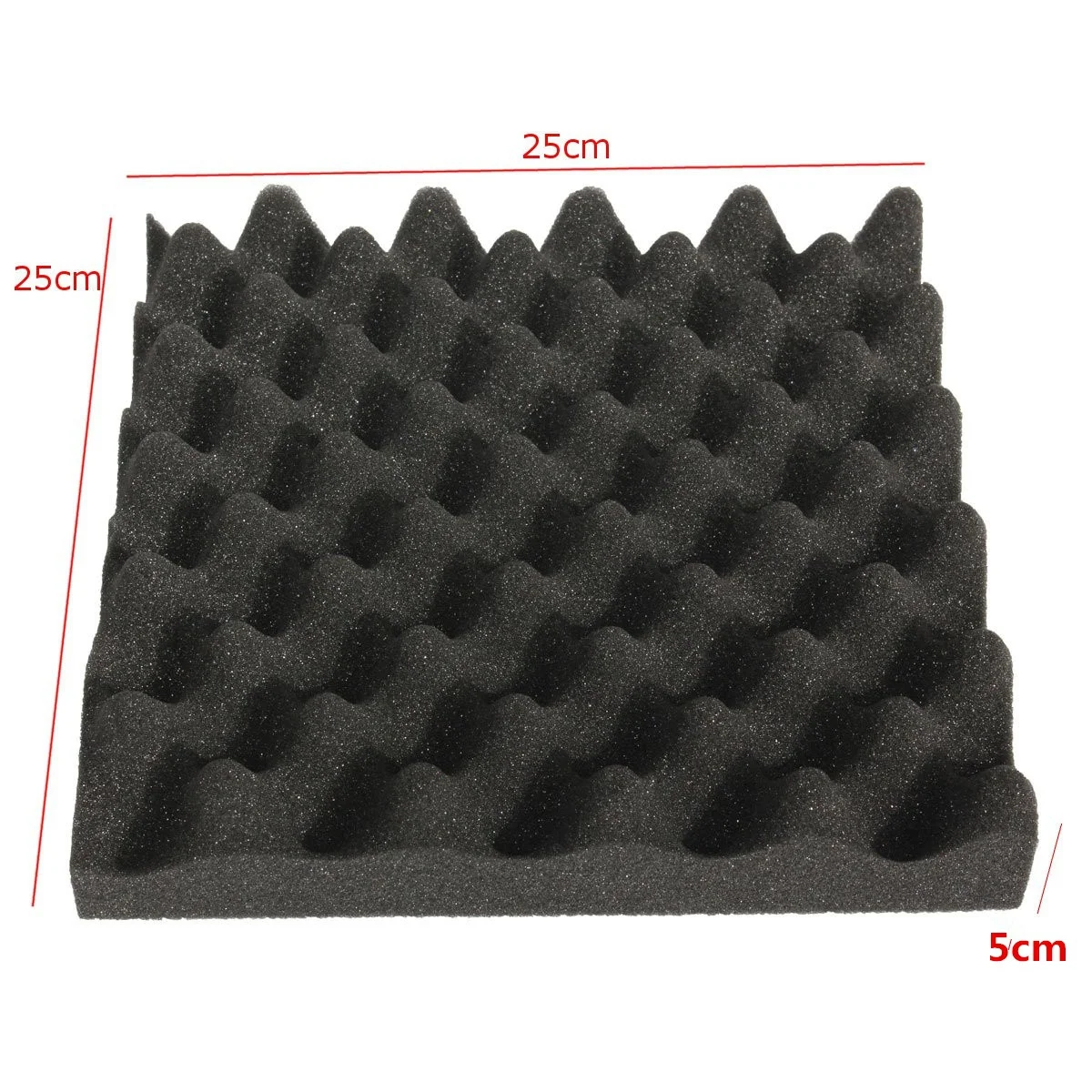 25X25X5CM звукоизоляционный пенопластовый ящик для яиц студийная акустическая пена