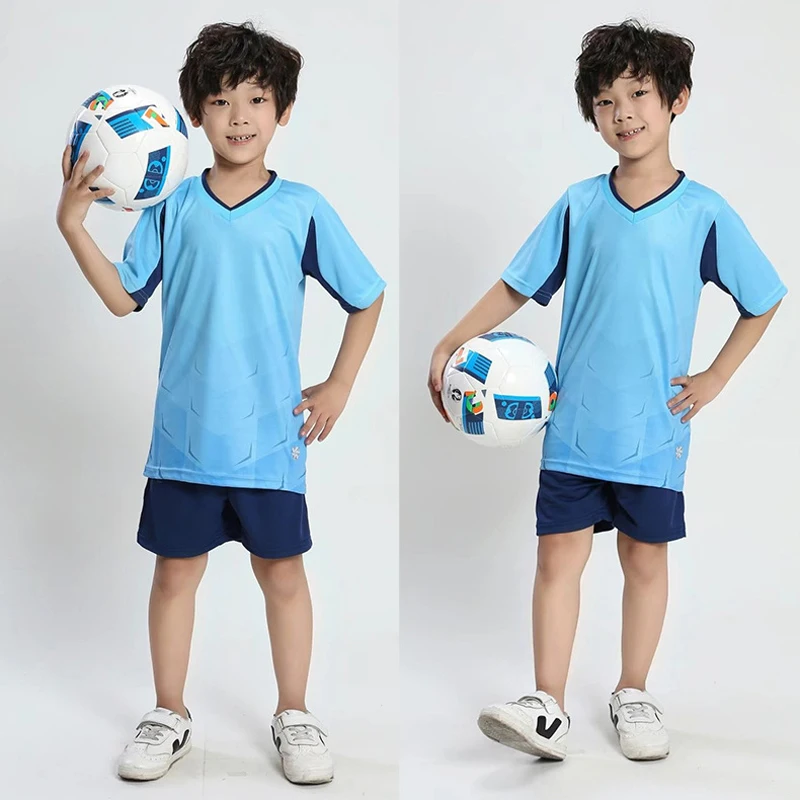 Высокое качество детские футбольные майки костюмы для мальчиков на заказ Джерси