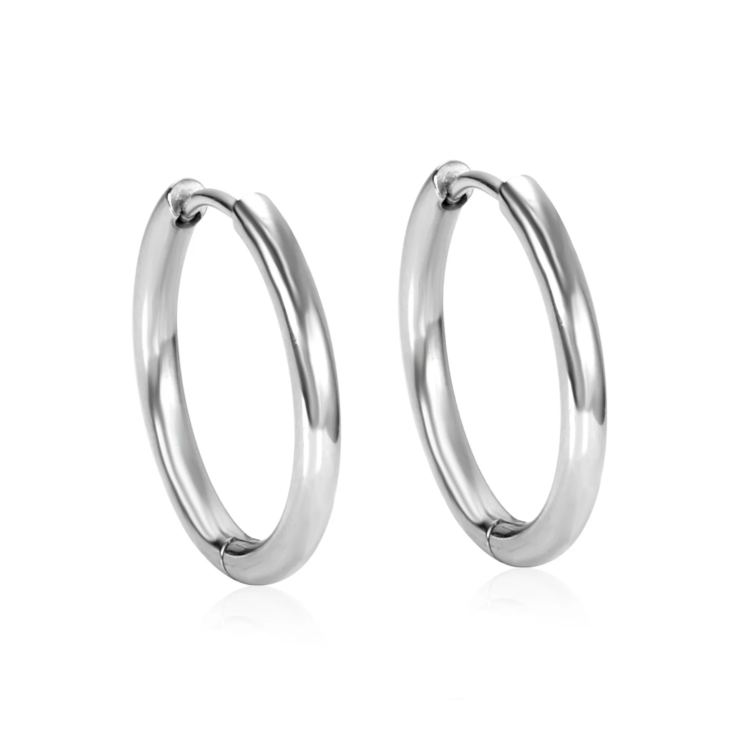 silver Роскошные серьги-кольца для женщин золото/серебро/розовое золото/черный цвет круглая серьга круга ушное кольцо Клипсы Серьги aretes Mujer Вечерние - Окраска металла: silver