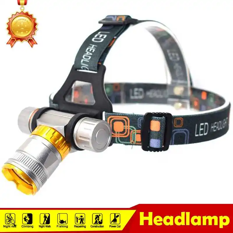 Подводный светодиодный фонарь для дайвинга Головной 4000 люмен XM L T6 налобный