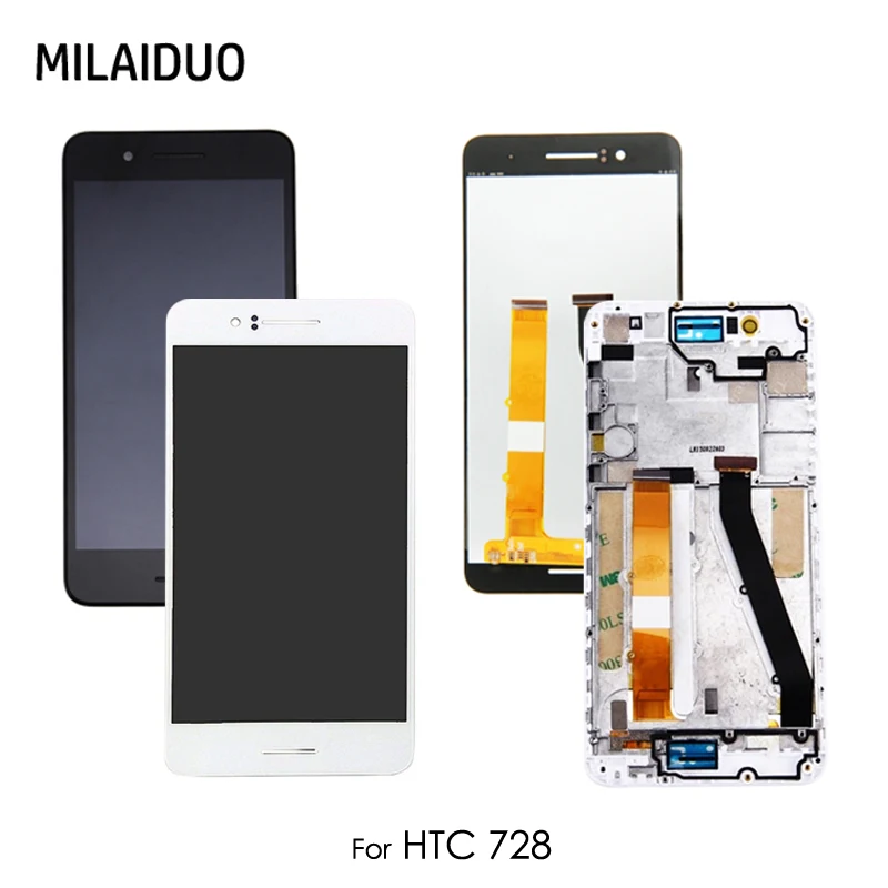 Оригинальный ЖК-дисплей для HTC Desire 728 728G кодирующий преобразователь сенсорного
