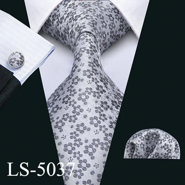 LS-5037 Новинка 8,5 см галстук мужской шелковый галстук 10 цветов Цветочные Галстуки для мужчин свадебные Барри. Ван Бизнес Стиль Прямая поставка галстук LS-10 - Цвет: LS-5037