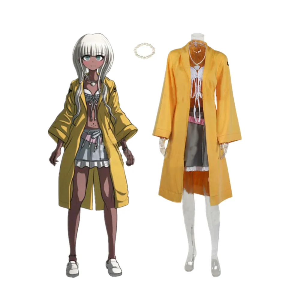 Cgcos Косплэй костюм Danganronpa V3: убийство Harmony Энджи yonaga Единая аниме Хэллоуин Рождество