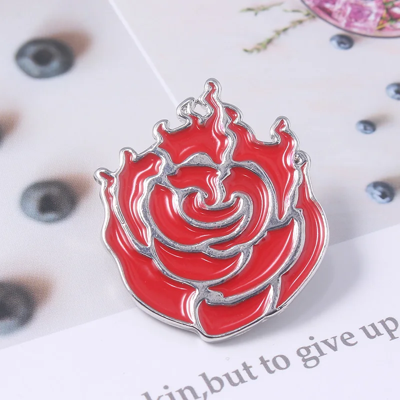 Игра RWBY эмалевые броши, булавки Rose Weiss Schnee Blake Belladonna Yang Xiao значок для женщин мужчин рюкзак сумки шляпа ювелирные изделия