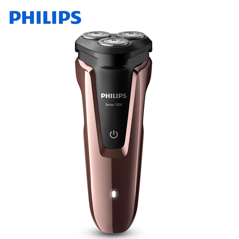Настоящая Электробритва Philips S1060 вращающаяся перезаряжаемая моющаяся Мужская электрическая бритва с тремя плавающими головками - Цвет: Philips S1060