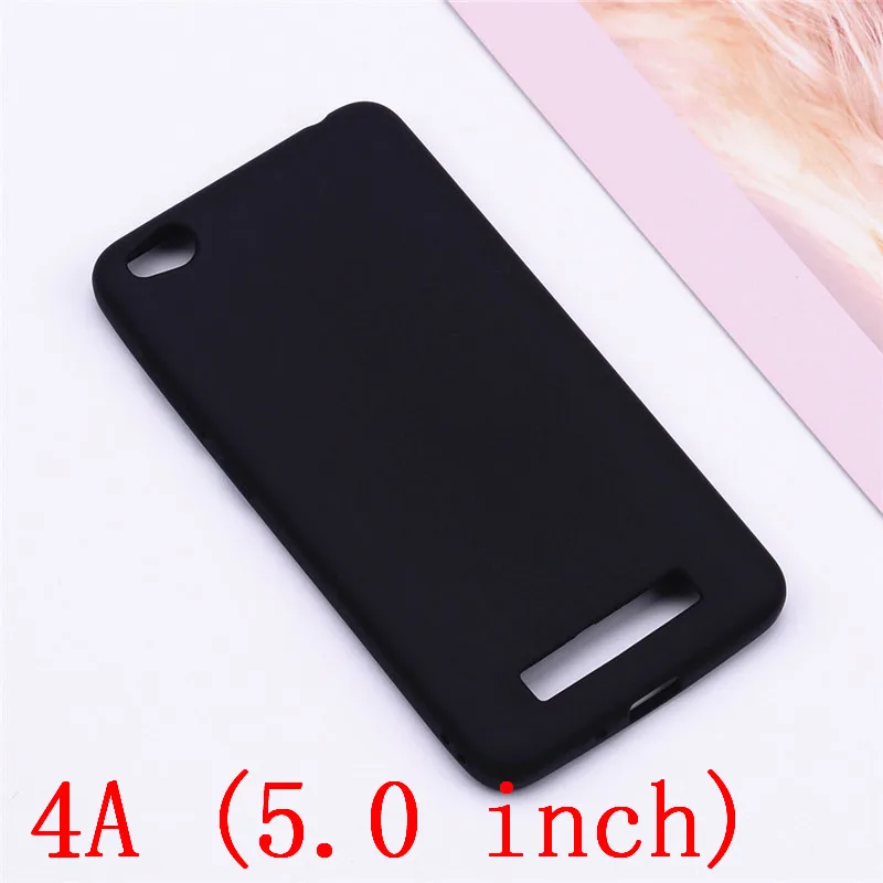 Black 4A Силиконовый чехол для Xiaomi Redmi 7A, чехол, Мягкий ТПУ силиконовый чехол, чехол для телефона, для Xiaomi Redmi 6A 4A 5A 7A, чехол, бампер - Цвет: Black 4A