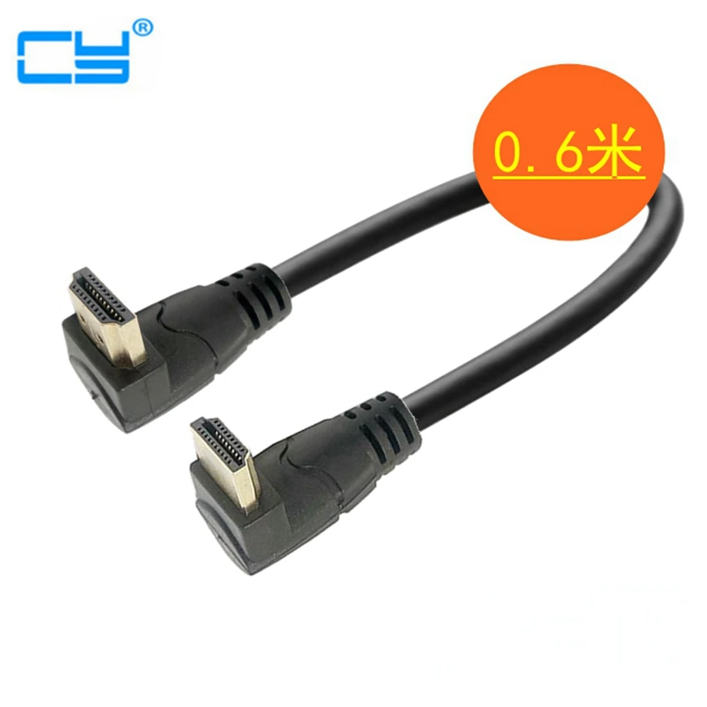 Локоть HDMI кабели папа 90 градусов вверх/вниз HDMI2.0 линия для ТВ бокса/ТВ смарт
