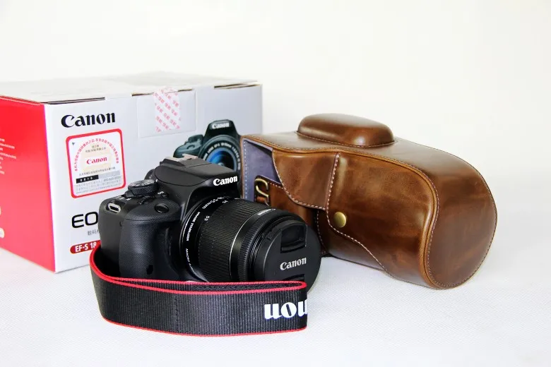 Высокое качество Фирменная Новинка популярные Камера Футляр + ремень для Canon 100D