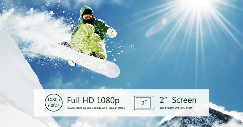 Оригинальная экшн-камера eken H9/H9R Ultra HD 4K WiFi 1080 P/60fps 2,0 lcd 170D объектив камера на шлем Водонепроницаемая профессиональная спортивная камера