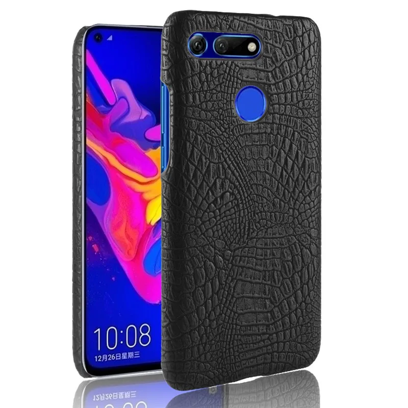 Huawei Honor View 20 phone bag case V20 Luxury Crocodile Skin PU leather Protective Case Cover For |