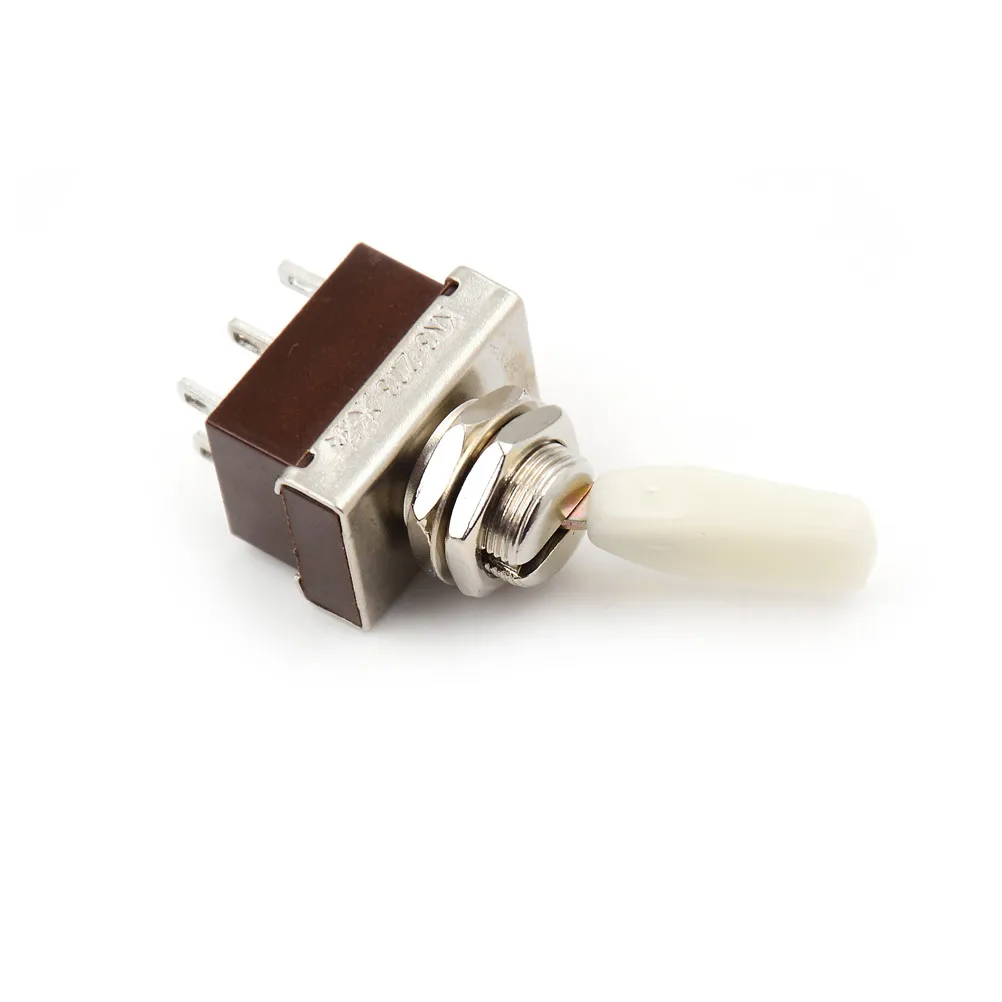 AC 250V 3A 3 Position ON/OFF/ON DPDT Flat Handle Toggle Switch KN3-203B KN3 203B | Обустройство дома