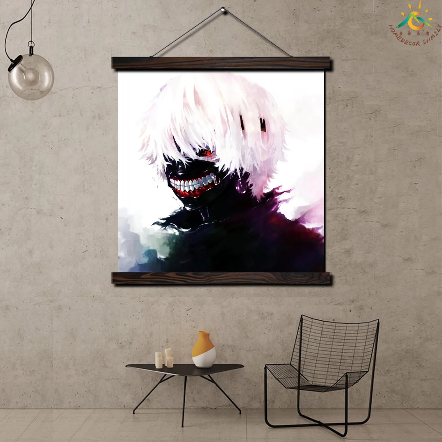 

Tokyo Ghoul Anime Single Vintage Posters and Prints Scroll Painting Canvas Wall Art Pictures Frame Painting Home Decoration